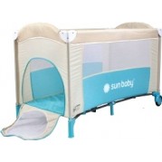 Cestovná postieľka SWEET DREAMS BASIC, tyrkysová